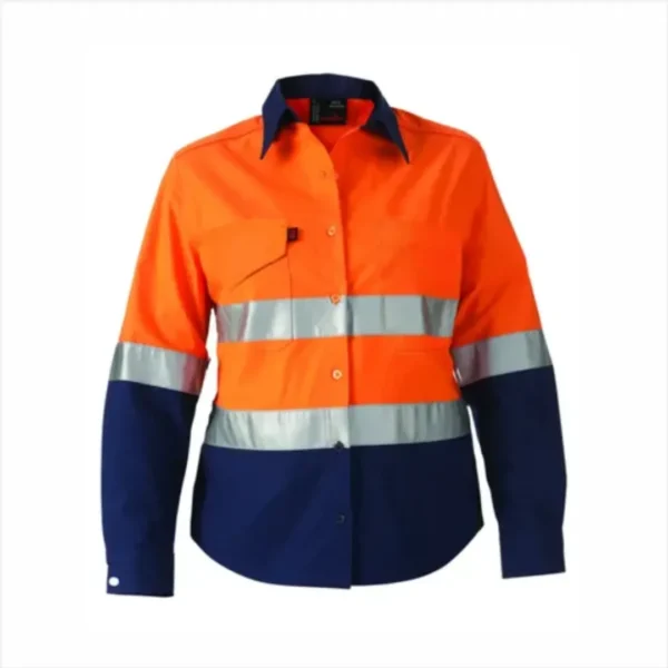 Electrosoft 1412205BRS-XL 8 Cal/cm2 Arc Flash Protective Shirt with Reflective Strip